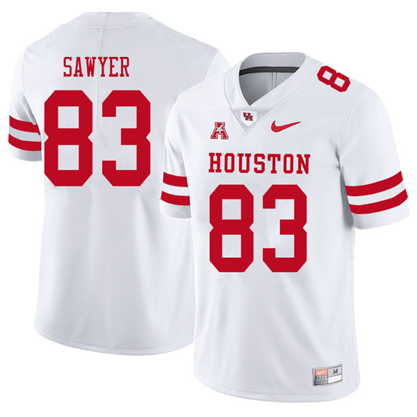 2018 Men #83 Peyton Sawyer Houston Cougars College Football Jerseys Sale-White